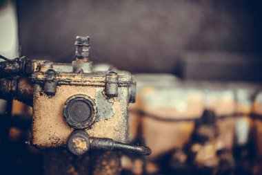 Vintage motor araba sistemi. Eski dizel motor ağır tr bölüm