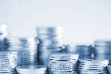 Çalışma tablosu ile mali sikkelerinde çift pozlama yığınları 