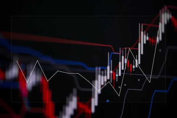 Gyertya stick diagram diagram mutató bullish pont vagy — Stock Fotó