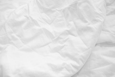 Beyaz hassas yumuşak zemin kumaş veya yatak levha
