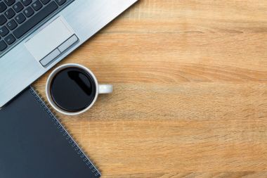 Dizüstü bilgisayar ya da defter, Not ve kahve çalışma t