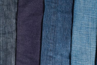 Frayed kot pantolon ya da kot denim koleksiyonu arka plan yığını,