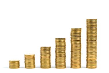 Sikke, yığınlar adımında artan sütunlar üzerinde izole WHI sikke