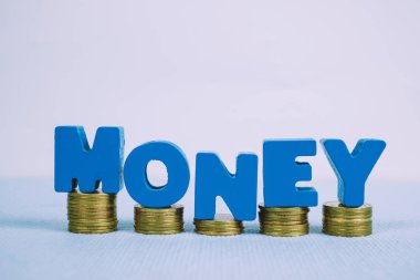 Metin para ve para ile kopya alanı için yığını metin, motiv ekleyin