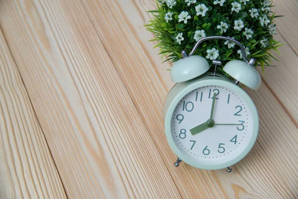 Pequena árvore decorativa e buquê de flores em vaso branco com vin — Fotografia de Stock