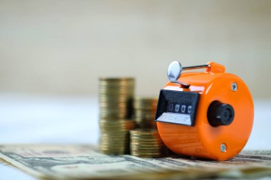 Taksitli sayaç veya sayma makinesidir 0000 numarası, sikke ve yasağı