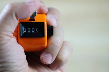 El taksitli sayaç veya ile 0000 sayı sayma makinesi,