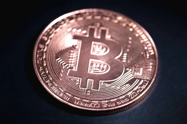 Bitcoin digital currency,  bit-coin on motherboard or electronic