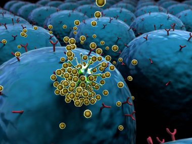 leukocytes and viruses clipart