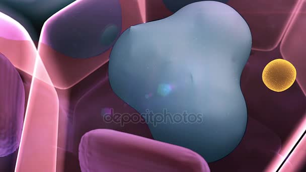 Cholesterol in a cells — Stock Video