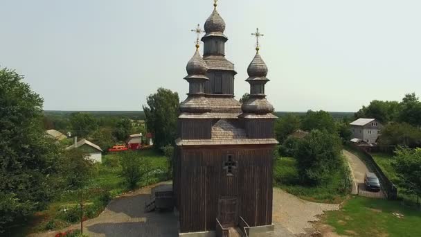 Iglesia San Jorge Sednev Donde Filmaron Película Viy Gogol Vista — Vídeo de stock