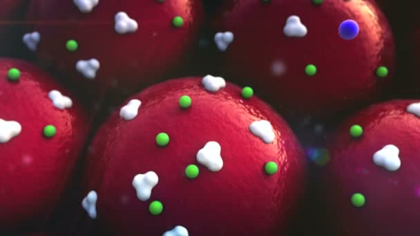 Champ des cellules, cellule, Capillaire, veine, récepteurs à la surface des cellules 