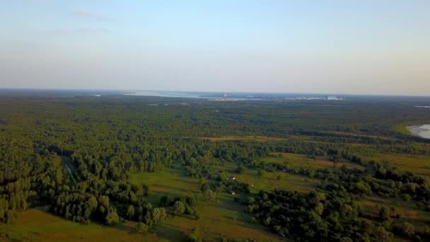 Flygfoto Över Kärnkraftverket Tjernobyl Säker Inneslutning Kärnkraftverket Tjernobyl Fjärde Blocket — Stockvideo