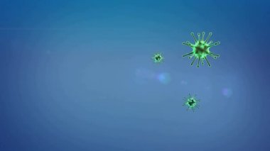 Coronavirus saldırısı, insan vücudunun içinde, tıbbi video geçmişi