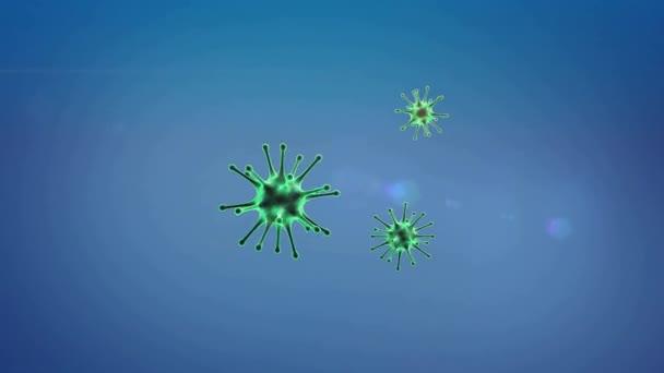 Coronavirus Bakgrunden Inuti Människokroppen Medicinsk Video Bakgrund Animation — Stockvideo