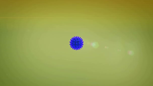 巨噬细胞和大肠病毒 巨噬细胞杀死病毒 巨噬细胞和病毒 在人体内部 医学视频背景 人体中的病毒 人体免疫系统攻击病毒 — 图库视频影像