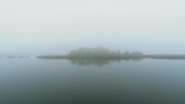 Time Lapse Island Fog Island Fog — Stock Video