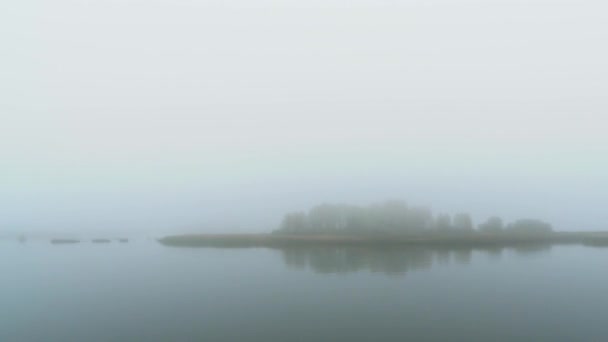 Time Lapse Island Fog Island Fog — Stock Video