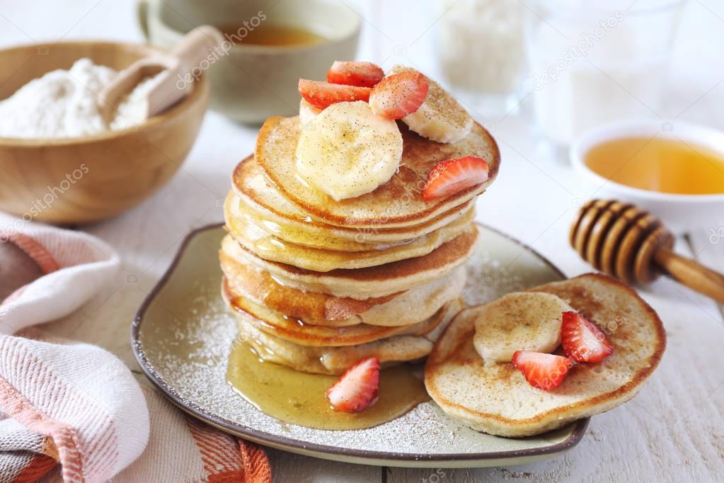 Gluten-free: Pancake with rice milk and rice flour