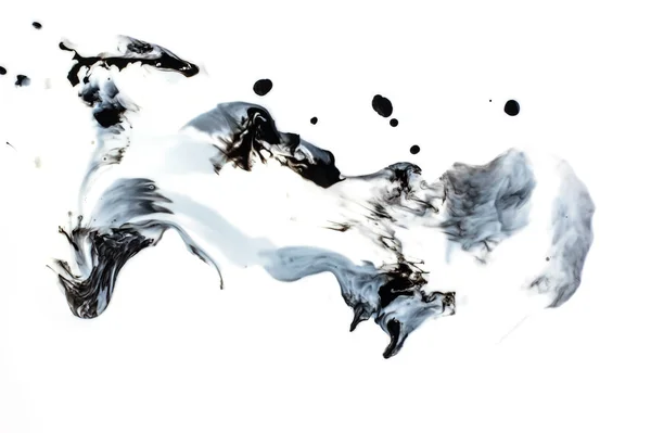 Μαύρο υγρό μελάνι στο νερό. Μαρμάρινη τέχνη. Δημιουργικό αφηρημένο καλλιτεχνικό υπόβαθρο. — Φωτογραφία Αρχείου