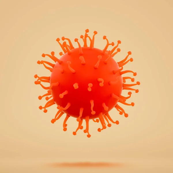 Coronavirus Covid Mengambang Virus Influenza Seni Sel Poster Abstrak Kreatif — Stok Foto
