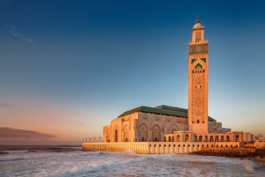 Casablanca majestic mosque clipart