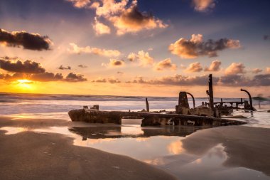 İsrail beach günbatımı