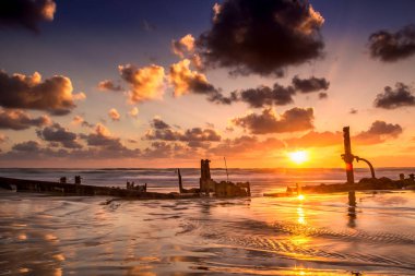 İsrail beach günbatımı