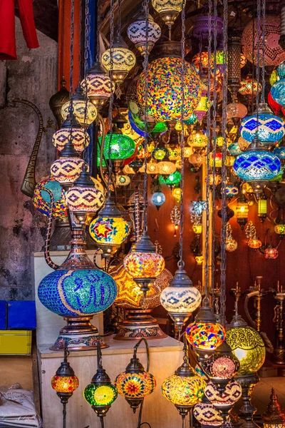Old Market Colorful Lamps Istanbul Turkey — Stock Photo, Image