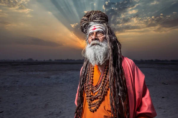 Holy Varanasi man — Stock Photo, Image