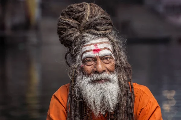 Holy Varanasi man — Stock Photo, Image