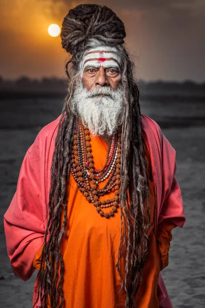 Homem santo de Varanasi — Fotografia de Stock