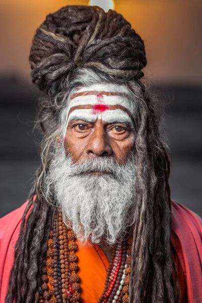 Homem santo de Varanasi — Fotografia de Stock