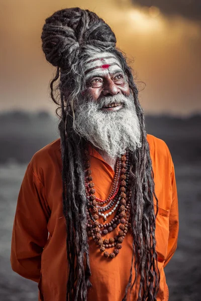 Holy Varanasi man — Stock Photo, Image