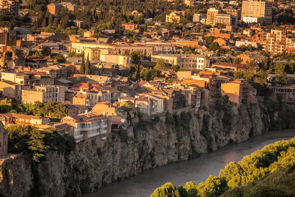 Areal vista de Tbilisi — Fotografia de Stock