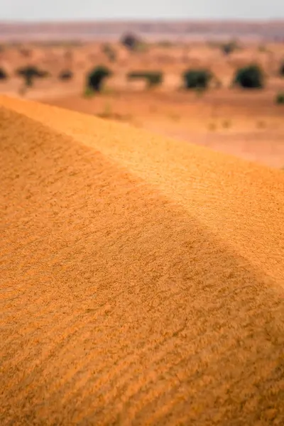 Tramonto deserto di sabbia — Foto Stock
