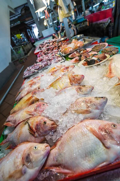 Pescado Fresco Mercado Local Phuket Tailandia —  Fotos de Stock