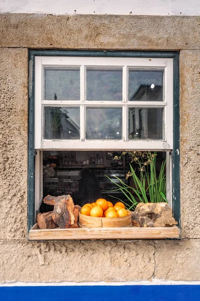Drzwi drewniane Portugalia — Zdjęcie stockowe