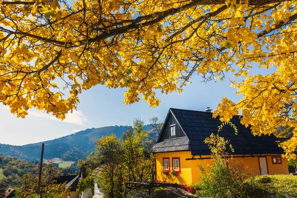 Vlkolinec dorf slowakei — Stockfoto