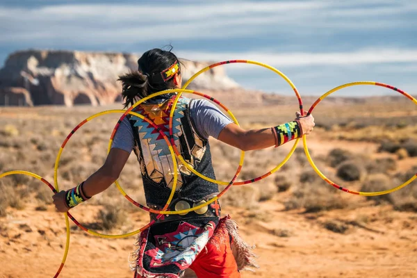 Navajo dança tradicional — Fotografia de Stock