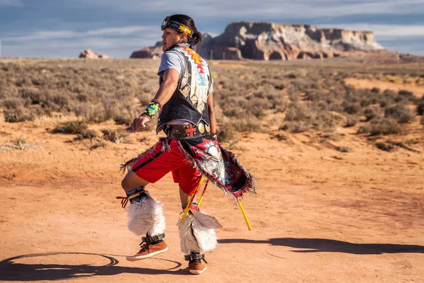 Navajo dança tradicional — Fotografia de Stock