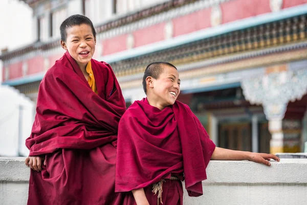 Budhist monks in India — Stock Photo, Image