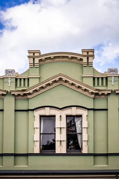 新西兰奥克兰老式木制建筑的侧墙 — 图库照片