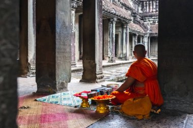 Angkor Wat 'ın İçi, Siem Reap, Kamboçya.
