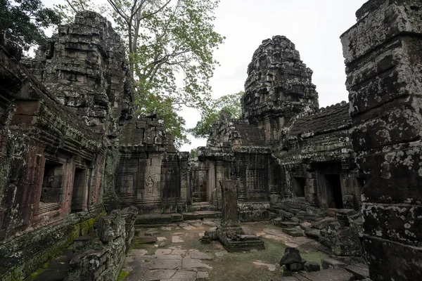 Chrámové Zříceniny Angkor Wat Siem Reap Kambodža — Stock fotografie