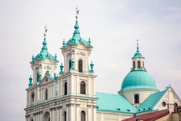 Katedra Franciszka Ksawerego Wiosną Grodnie Białoruś — Zdjęcie stockowe