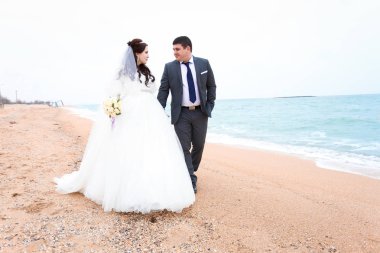 güzel düğün günü, gelin ve damat