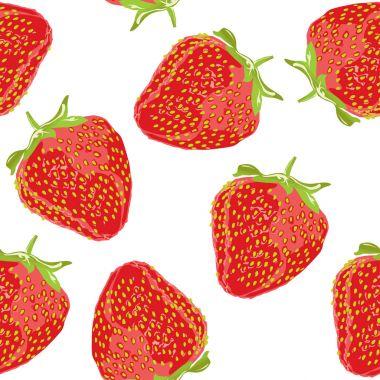 Sulu çilek closeup seamless modeli