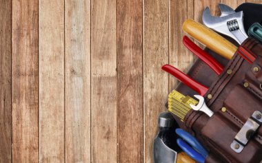 toolbelt mezura kerpeten djustable anahtarı pense kalem çekiç kesici araçlarından ayarla