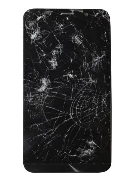 Kırık ekran hareket eden smartphone